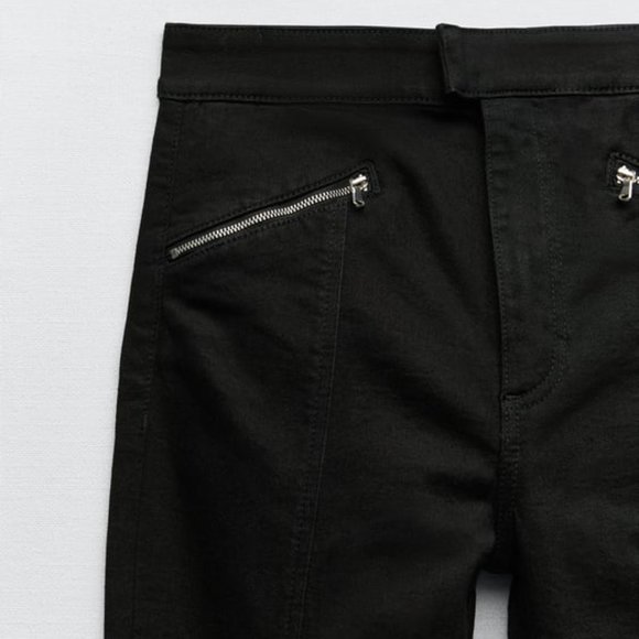 NWT ZARA SPLIT SKINNY JEANS SIZE 2 - Picture 7 of 8